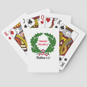 Immanuel God with us Customize It Poker Cards