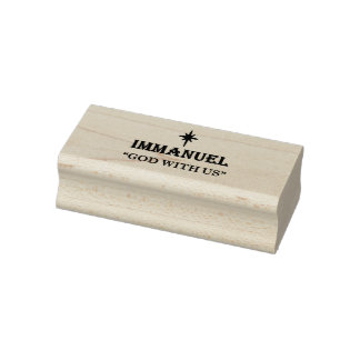 "Immanuel - God With Us" Rubber Stamp