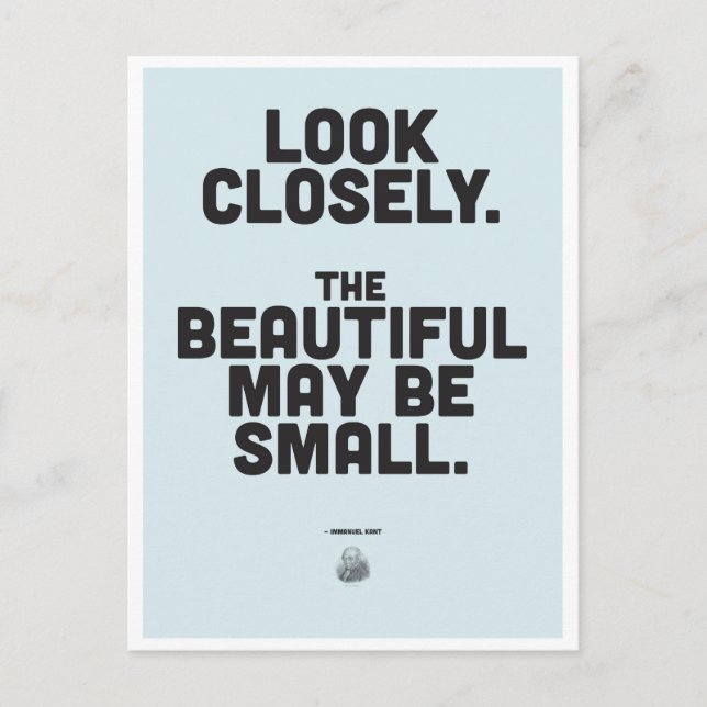 Immanuel Kant Inspirational Quote Postcard (Front)