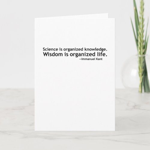 Immanuel Kant Quotation Card