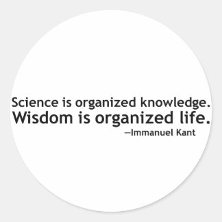 Immanuel Kant Quotation Classic Round Sticker