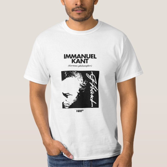 Immanuel Kant white T-shirt (Front)