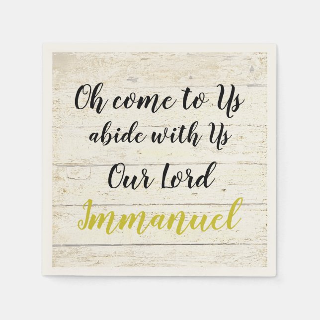 Immanuel  napkins (Front)