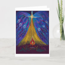 Immanuel Oil Pastel by Christina Wert, Blank Card