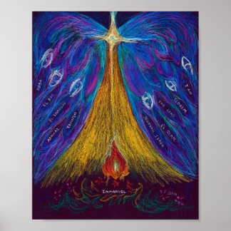 Immanuel Oil Pastel by Christina Wert, Poster