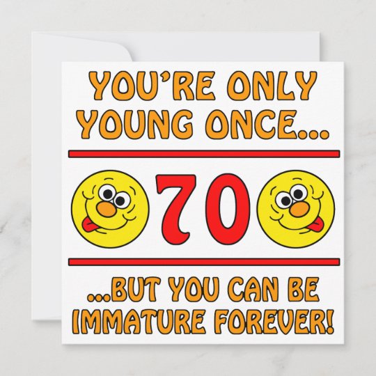 70th Birthday Gag For Men Gifts on Zazzle