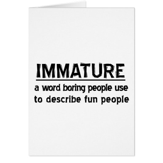 Immature Cards (Front)