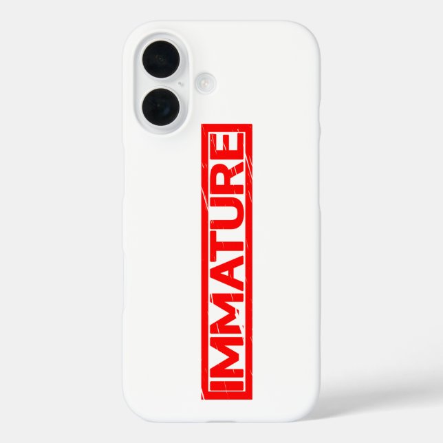 Immature Stamp Case-Mate iPhone Case (Back)
