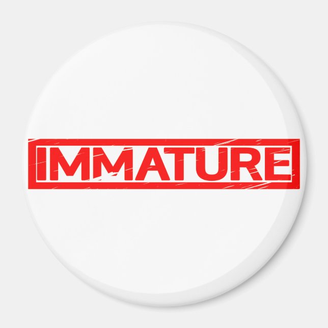 Immature Stamp Magnet (Front)
