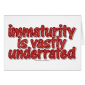 Immaturity (Front Horizontal)