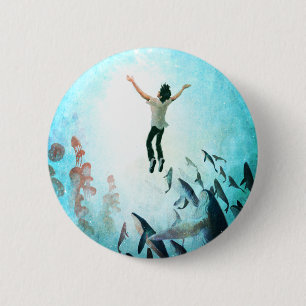 Immerse Ocean Pinback Button