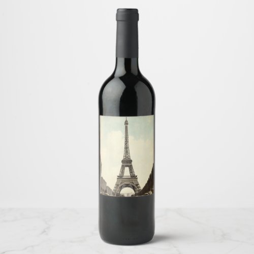 Immerse yourself in the timeless elegance of Paris Wine Label