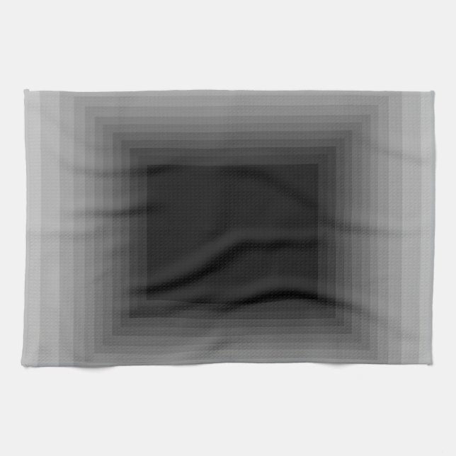 Immersed in Grey Modern Art Design CricketDiane Kitchen Towel (Horizontal)