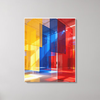 Immersive digital art canvas print