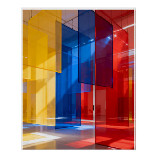 Immersive digital art poster