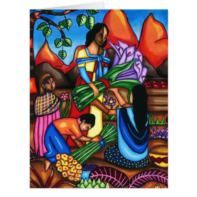 Immigrant Farmers Colorful Abstract Original art  (Front)