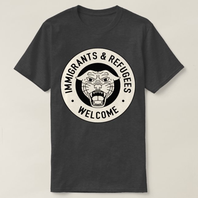 Immigrants and Refugees Welcome T-Shirt (Design Front)
