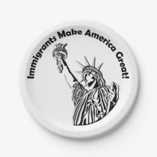Immigrants Make America Great Paper Plates