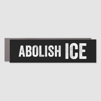 Immigration Abolish ICE Bumper Car Magnet