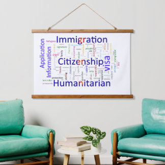 Immigration and Citizenship Related Text  Hanging Tapestry