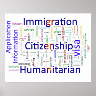 Immigration and Citizenship  Related Text Poster