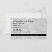 Immigration Attorney Business Cards (Front/Back)