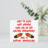 Immigration Control Ask A Native American Indian (Standing Front)