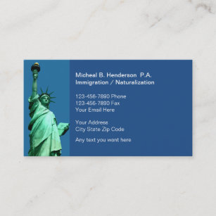 Immigration Law Business Cards