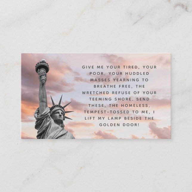 Immigration Law Firm Business Cards (Front)