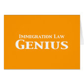 Immigration Law Genius Gifts (Front Horizontal)