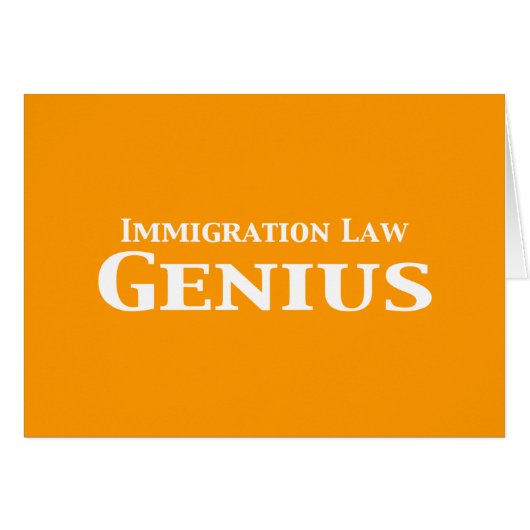 Immigration Law Genius Gifts (Front Horizontal)