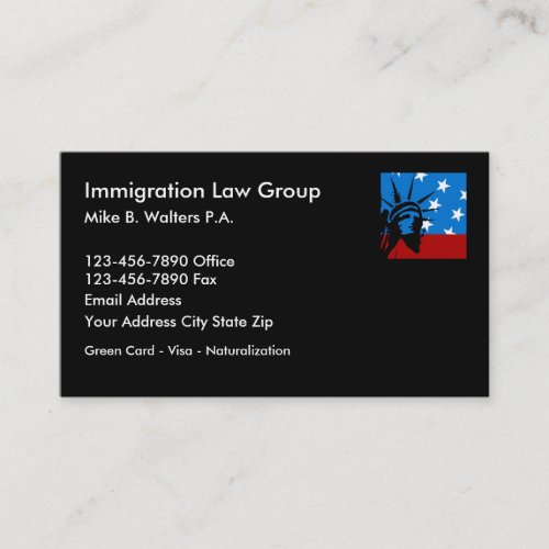 Immigration Lawyer Businesscards Business Card