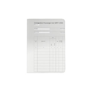 Immigration Passenger List Passport Cover