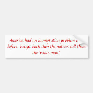 Immigration Problem Bumper Sticker