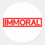 Immoral Stamp Classic Round Sticker