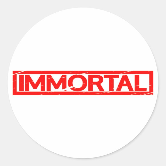 Immortal Stamp Classic Round Sticker (Front)