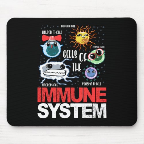 Immune System Cells Biology Cell Science Funny Mouse Pad