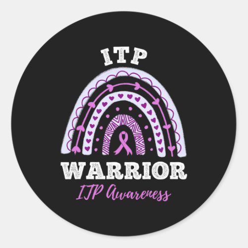 Immune Thrombocytopenia Itp Awareness  Classic Round Sticker