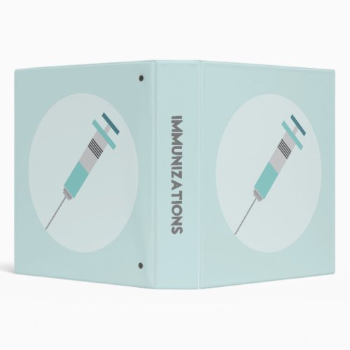 Immunization Graphic Art Icon 3 Ring Binder