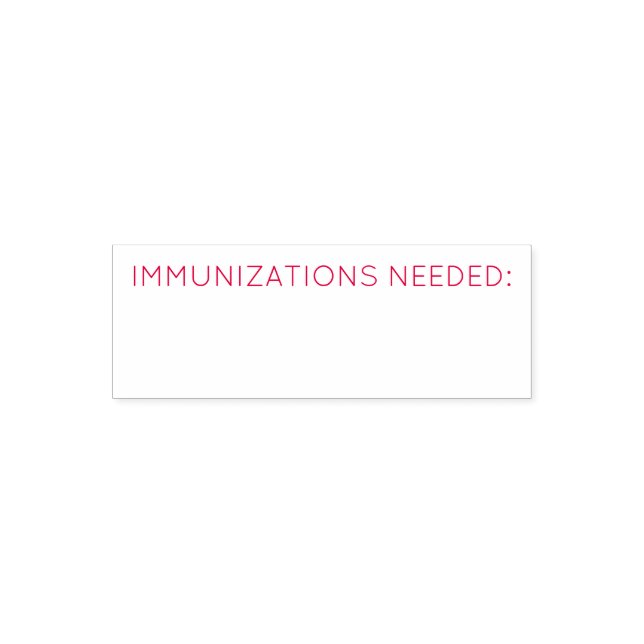 Immunizations Needed self inking stamp (Design)