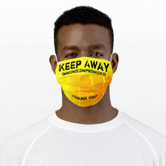 Immunocompromised Adult Cloth Face Mask (Worn)