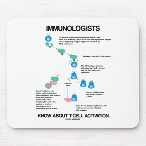 Immunologists Know About T_Cell Activation Mouse Pad