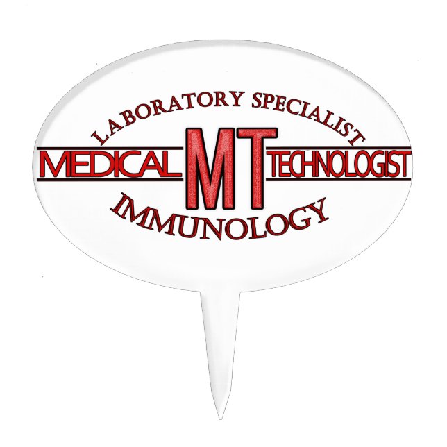 IMMUNOLOGY SPECIALIST MT MEDICAL TECHNOLOGIST CAKE TOPPER (Front)
