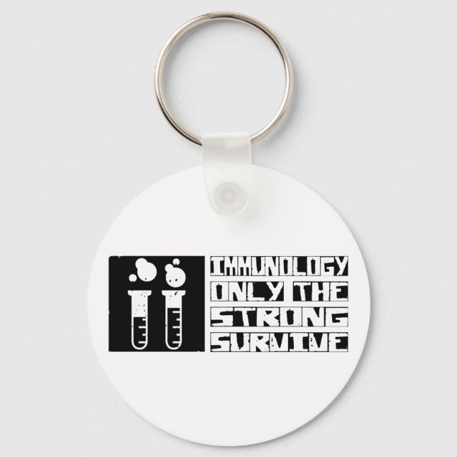 Immunology Survive Keychain (Front)