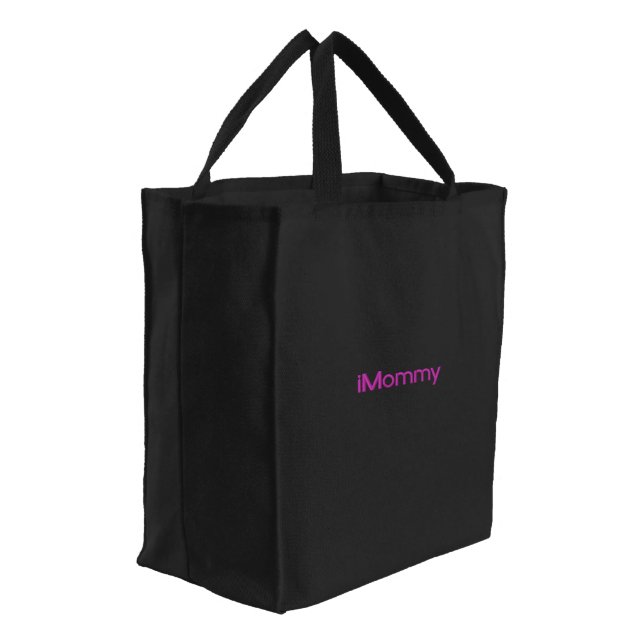 iMommy - Customized Embroidered Tote Bag (Angled)
