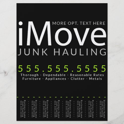 iMove Moving Hauling Business Advertising Flyer