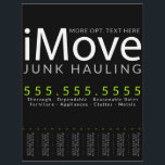iMove. Moving Hauling Business Advertising Flyer<br><div class="desc">Promote your JUNK REMOVAL, HAULING or MOVING business with this bold, modern, masculine design. Professionally designed and FULLY CUSTOMIZABLE (wording, fonts, colors, placement) Contact me if you need help with the customization. This eye-catching tearsheet flyer is sure to stand out from your business competitors and make you memorable among your...</div>
