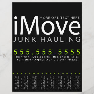 iMove. Moving Hauling Business Advertising Flyer