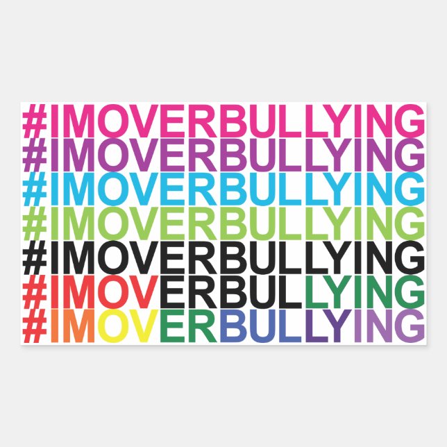 #IMOVERBULLYING Stickers by #Proud2BNaturalMe (Front)