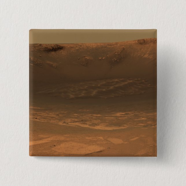 Impact crater Endurance on the surface of Mars Button (Front)